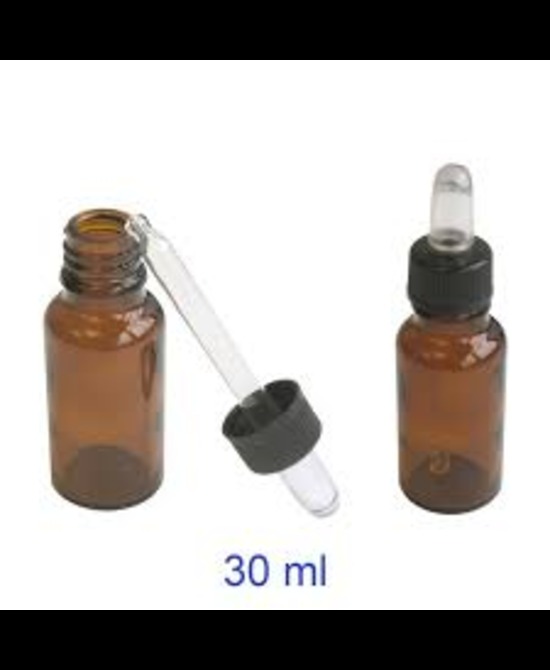 FLACONE DI VETRO DA 30 ML + CONTAGOCCE 10 PEZZI - farmacialombardia.it