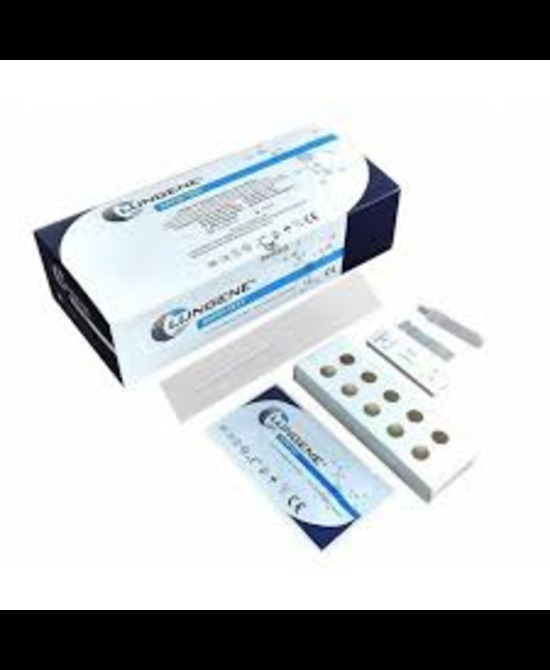 TEST ANTIGENICO RAPIDO COVID-19 CLUNGENE DETERMINAZIONE QUALITATIVA ANTIGENI SARS-COV-2 IN TAMPONI NASOFARINGEI/OROFARINGEI MEDIANTE IMMUNOCROMATOGRAFIA 25 PEZZI USO PROFESSIONALE - farmacialombardia.it
