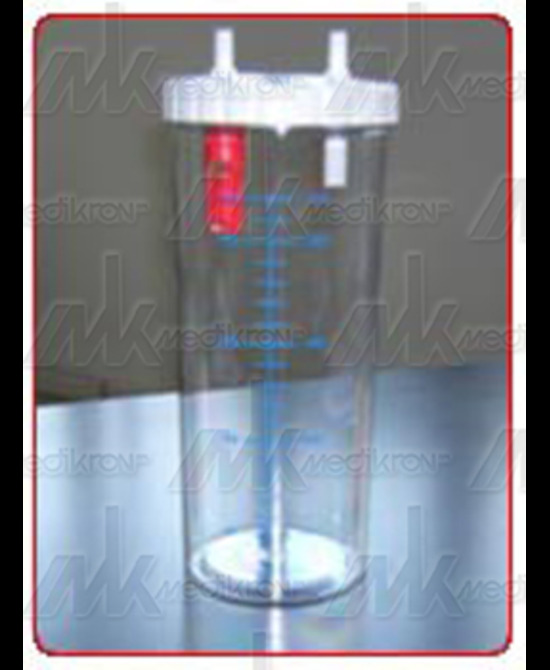 VASO PER ASPIRATORE PROFESSIONAL MODELLO 40 LITRI/MINUTO O 16 LITRI/MINUTO 1 LITRO - farmacialombardia.it