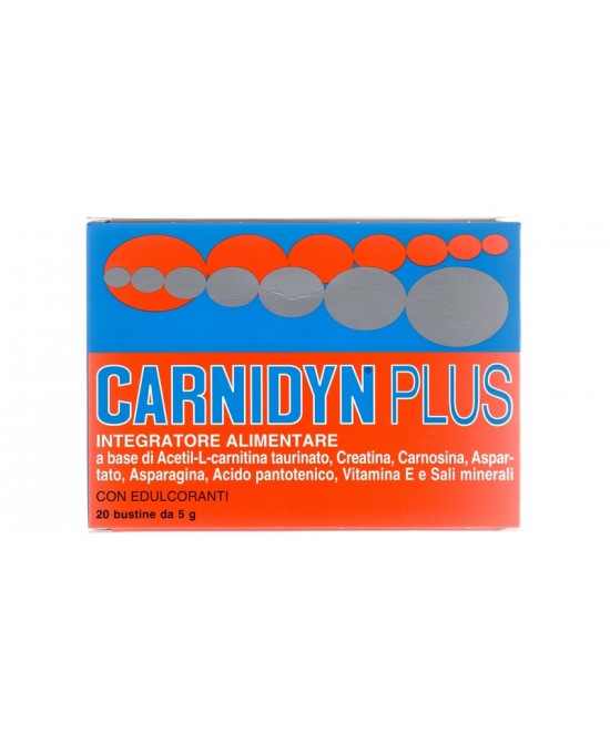 CARNIDYN PLUS 20 BUSTINE DA 5 G GUSTO ARANCIA - farmacialombardia.it