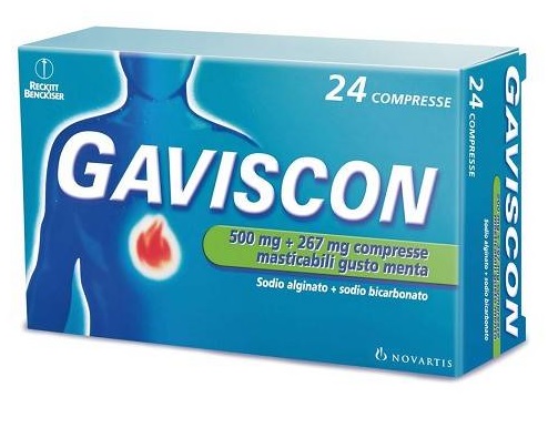 GAVISCON*24CPR MENTA 500+267MG - farmacialombardia.it