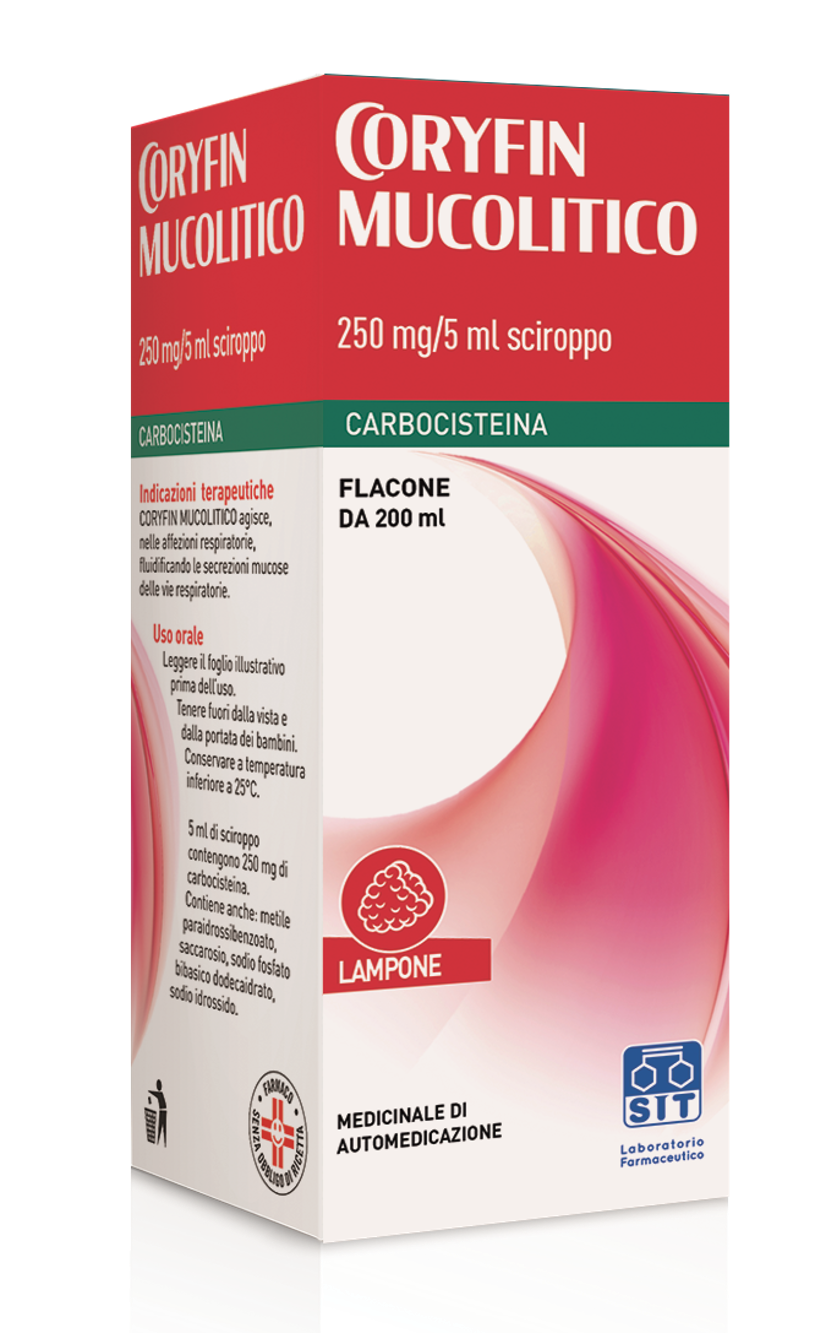 CORYFIN MUCOLITICO*SCIR 200ML - farmacialombardia.it