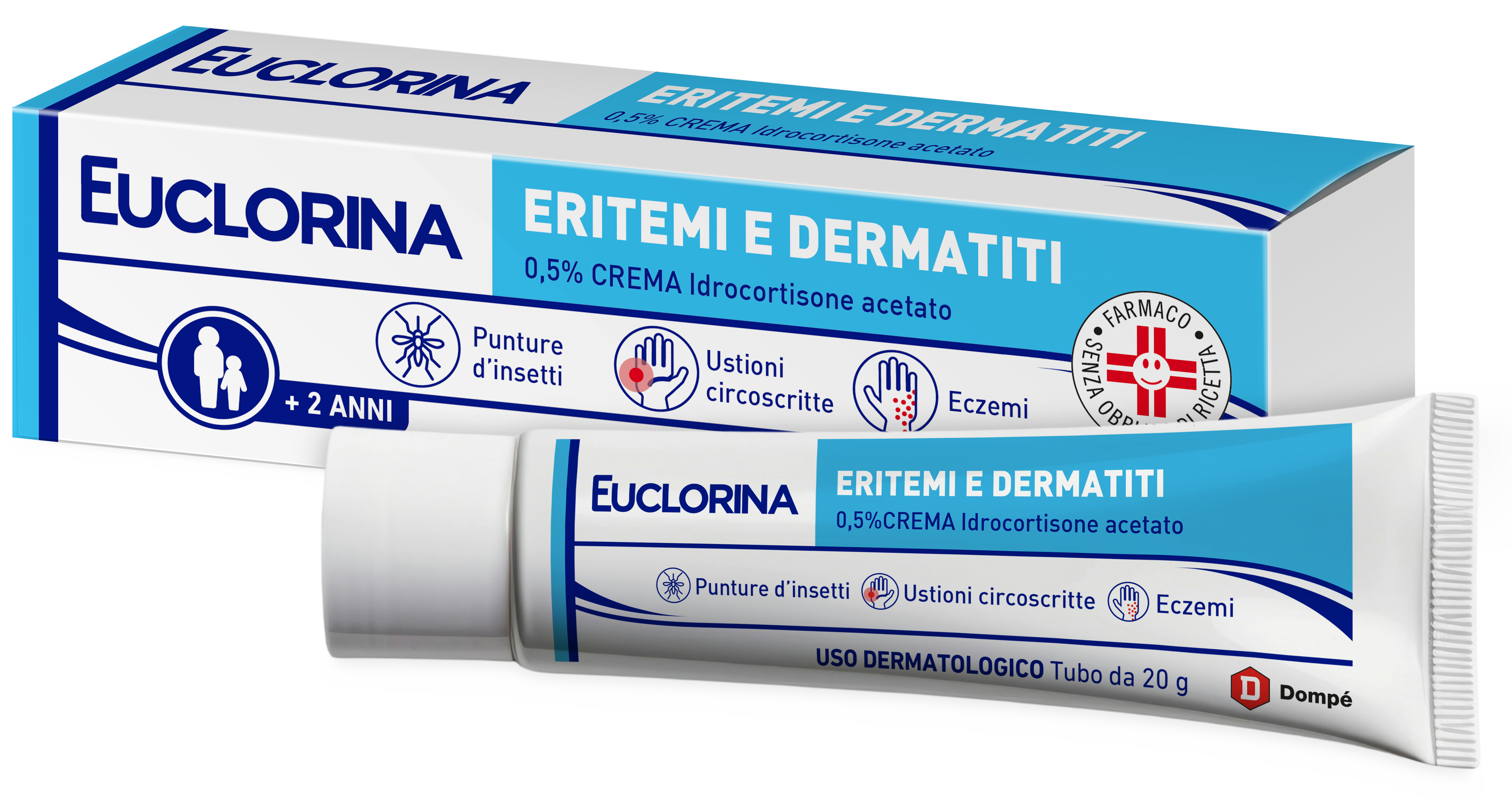 EUCLORINA ERITEMI*CR 20G 0,5% - farmacialombardia.it