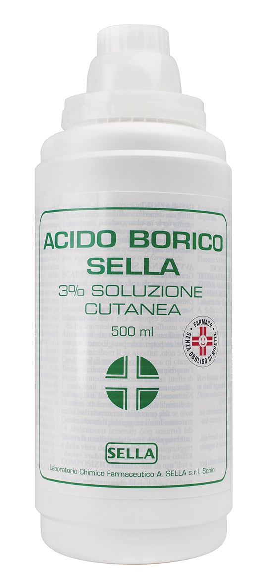 ACIDO BORICO SELLA*3% 500ML - farmacialombardia.it