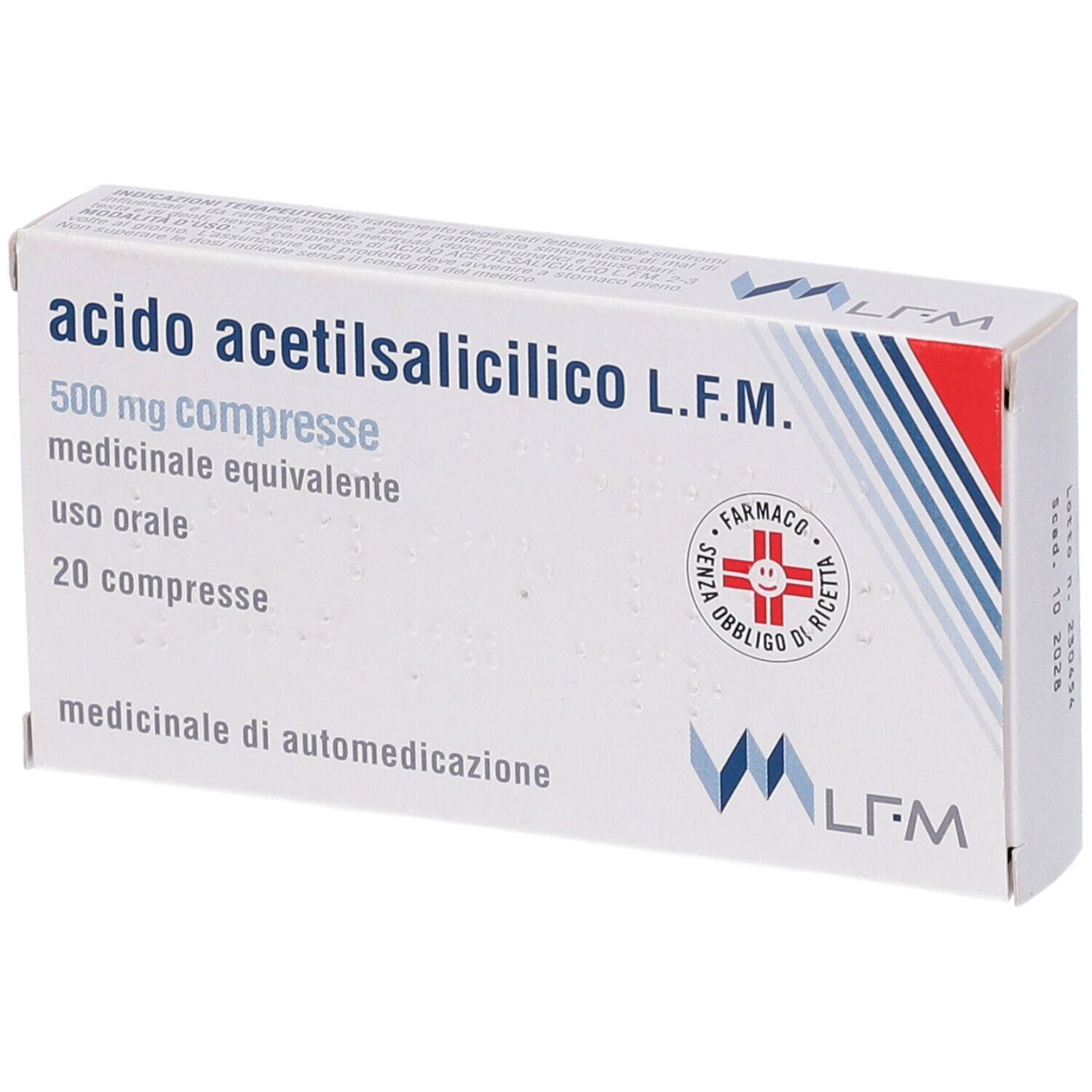 ACIDO ACETILSALIC LFM*20CPR500 - farmacialombardia.it