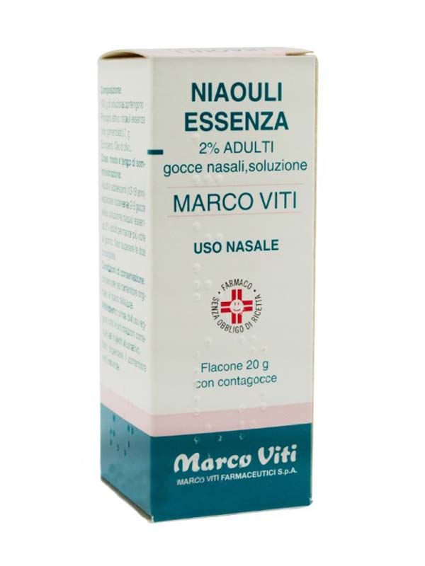 NIAOULI ESSENZA MV*2% GTT 20G - farmacialombardia.it