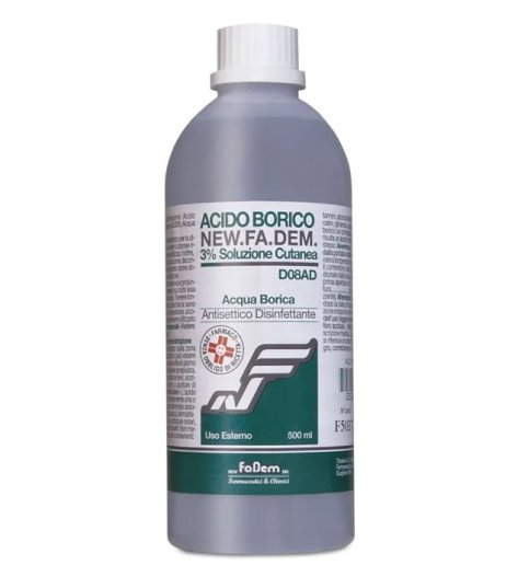 ACIDO BORICO NEW F*3% FL 500ML - farmacialombardia.it