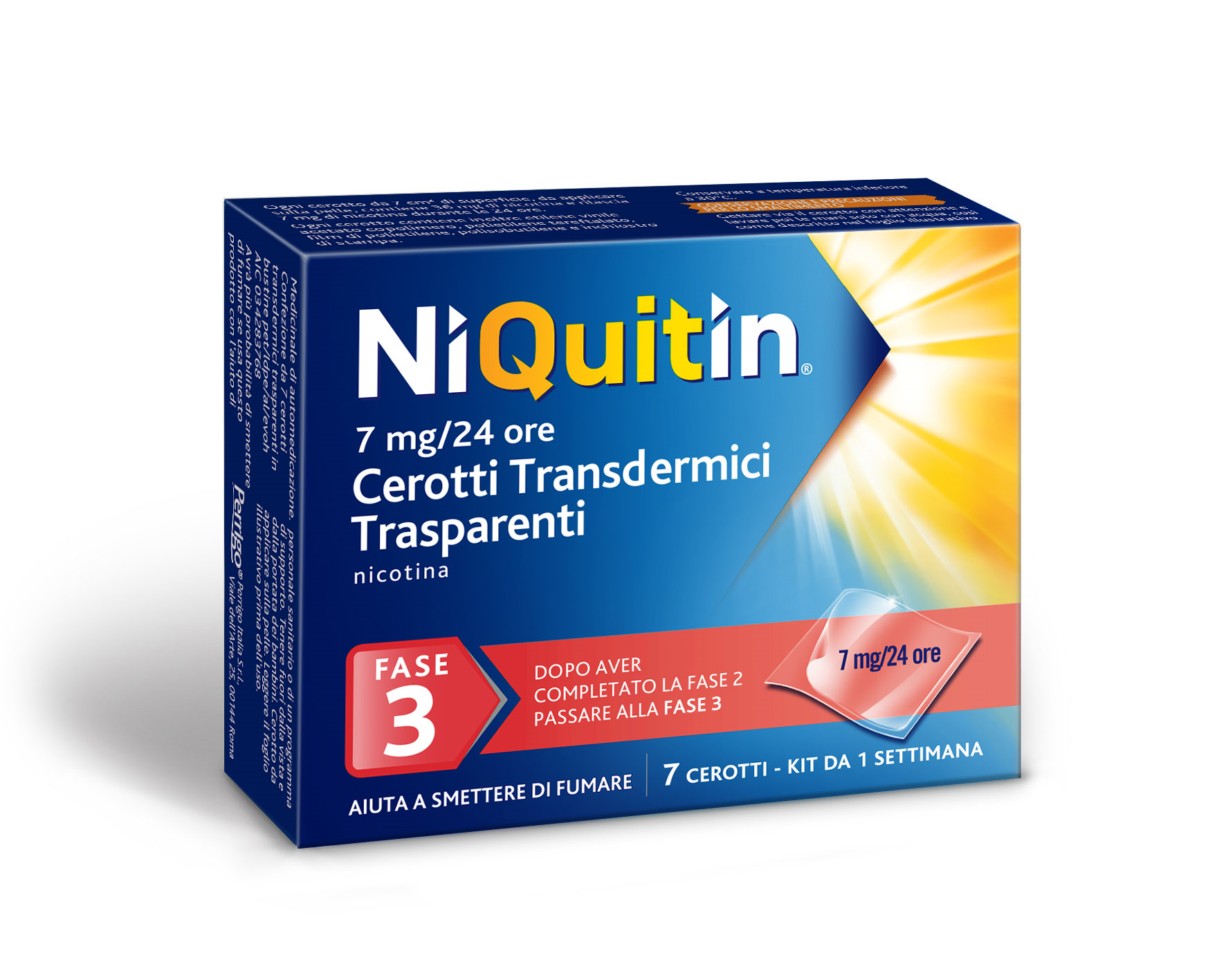 NIQUITIN*7CER TRANSD 7MG/24H - farmacialombardia.it