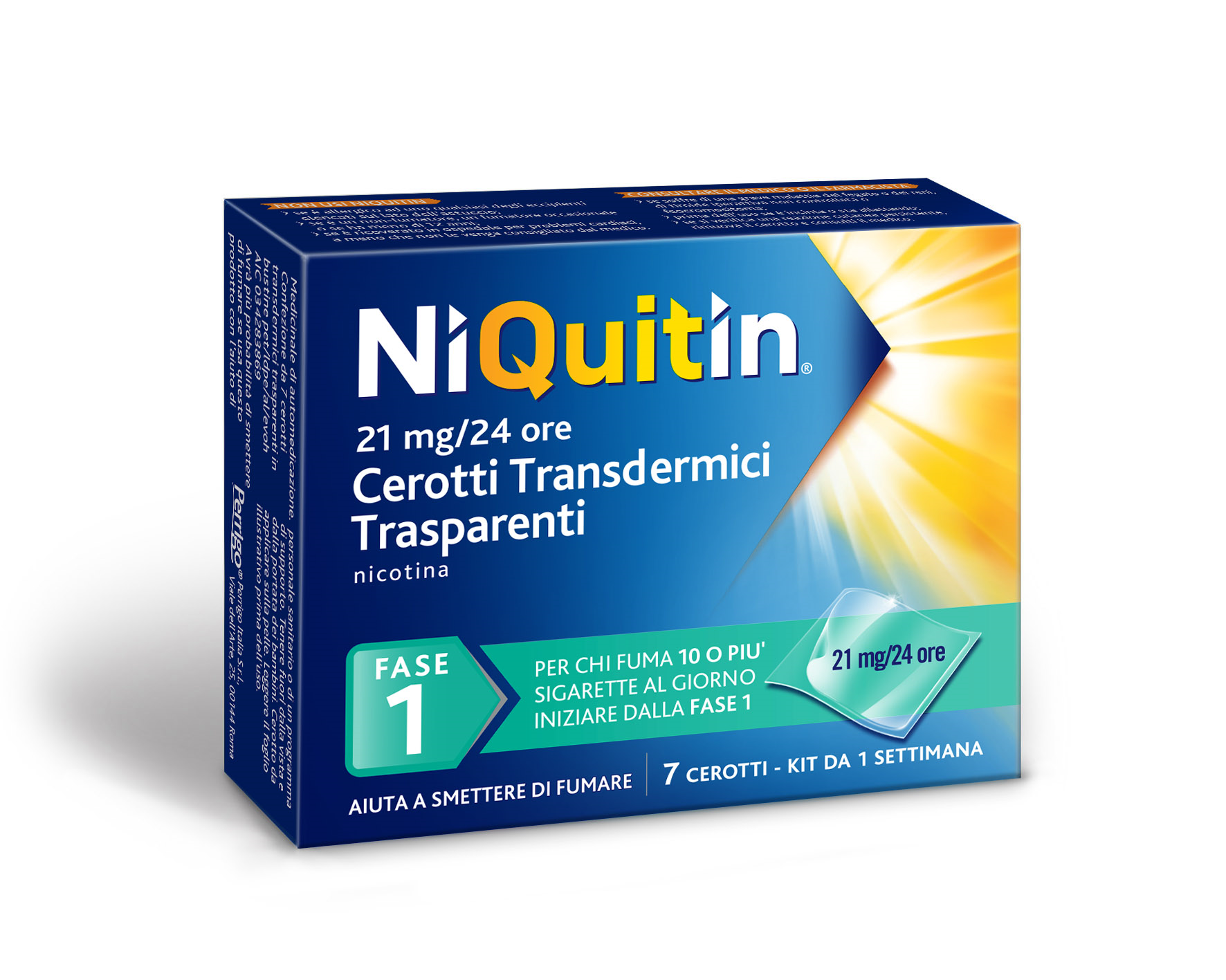 NIQUITIN*7CER TRANSD 21MG/24H - farmacialombardia.it