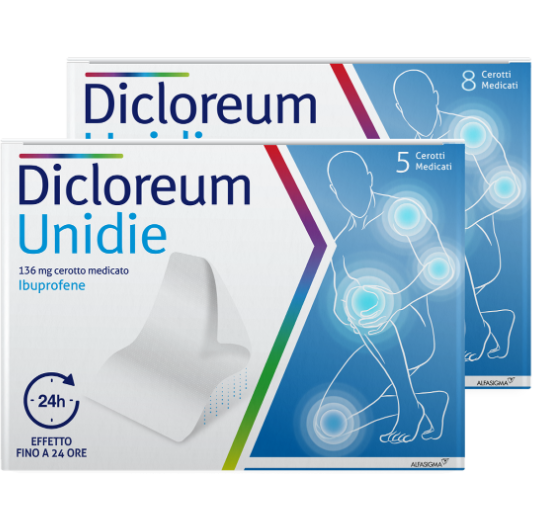 DICLOREUM UNIDIE*5CER 136MG24H - farmacialombardia.it