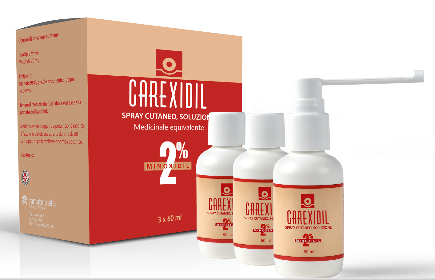 CAREXIDIL*3FL SOLUZ CUT 60ML2% - farmacialombardia.it
