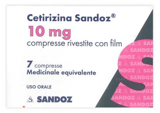CETIRIZINA SAND*7CPR RIV 10MG - farmacialombardia.it