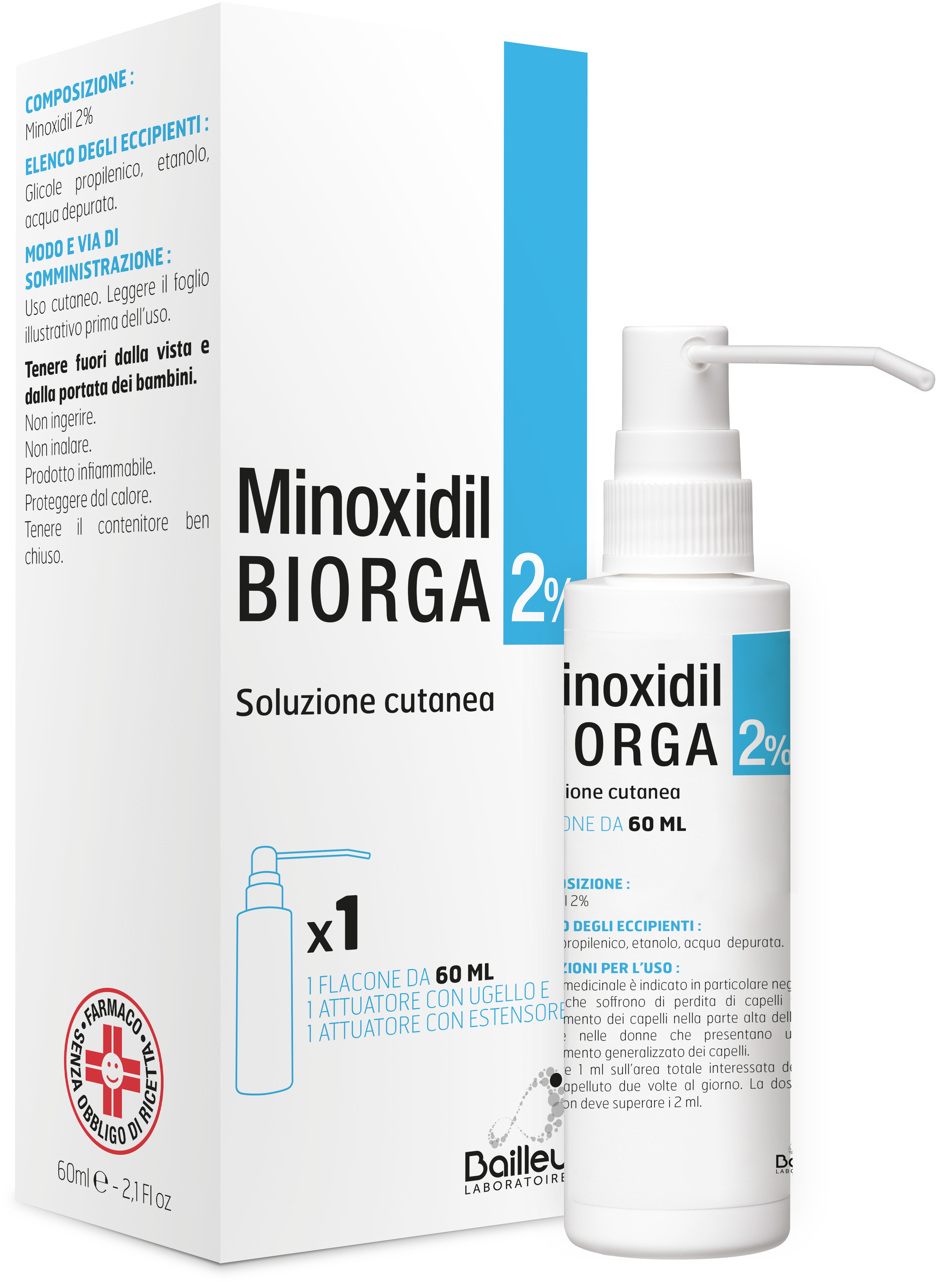 MINOXIDIL BIORGA*SOL CUT60ML2% - farmacialombardia.it