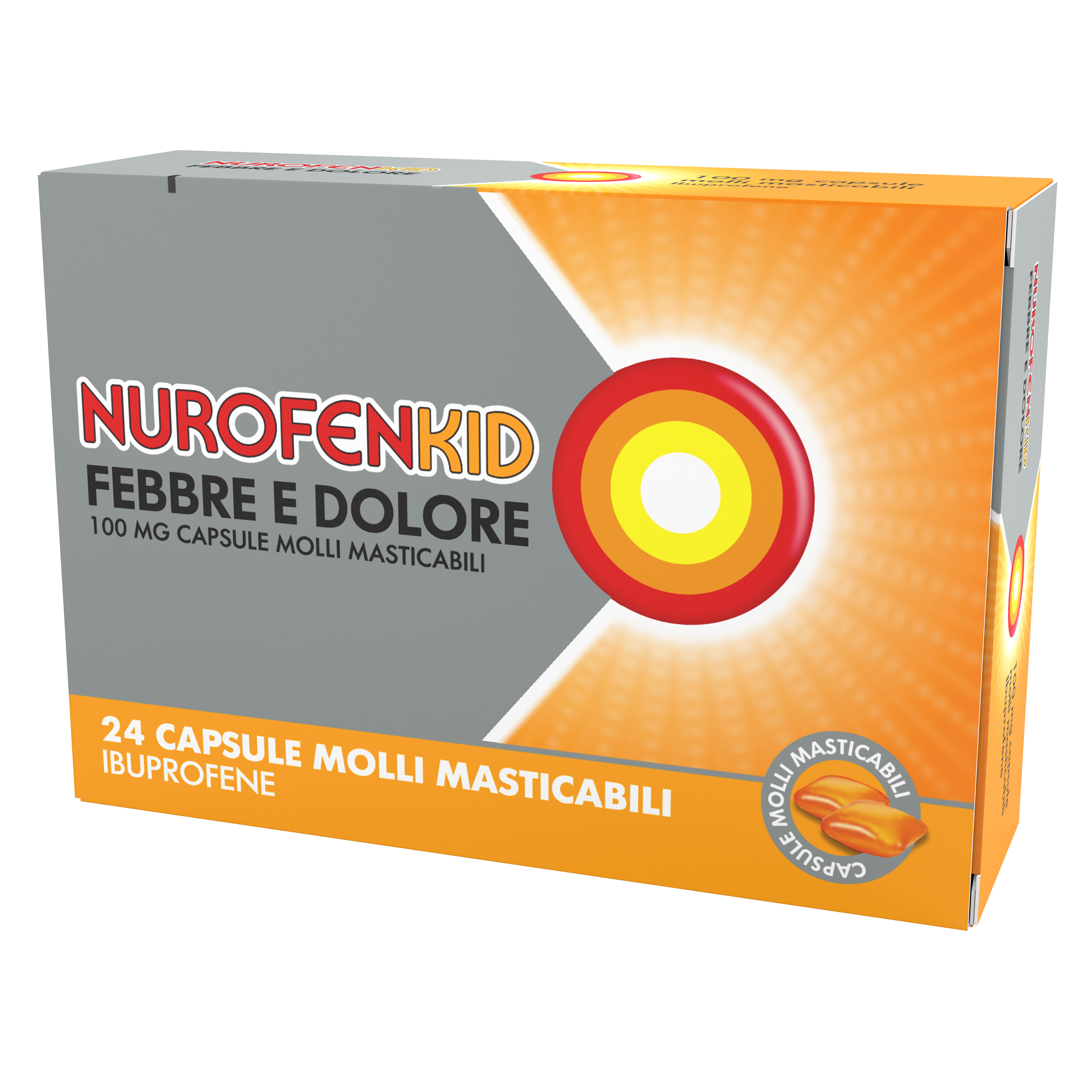 NUROFENKID FEBBRE D*24CPS100MG - farmacialombardia.it