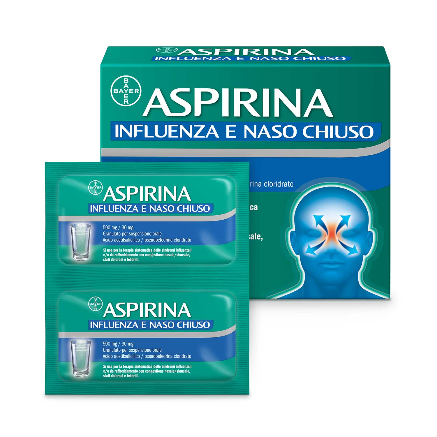 ASPIRINA INFLUENZA E NASO C*10 - farmacialombardia.it