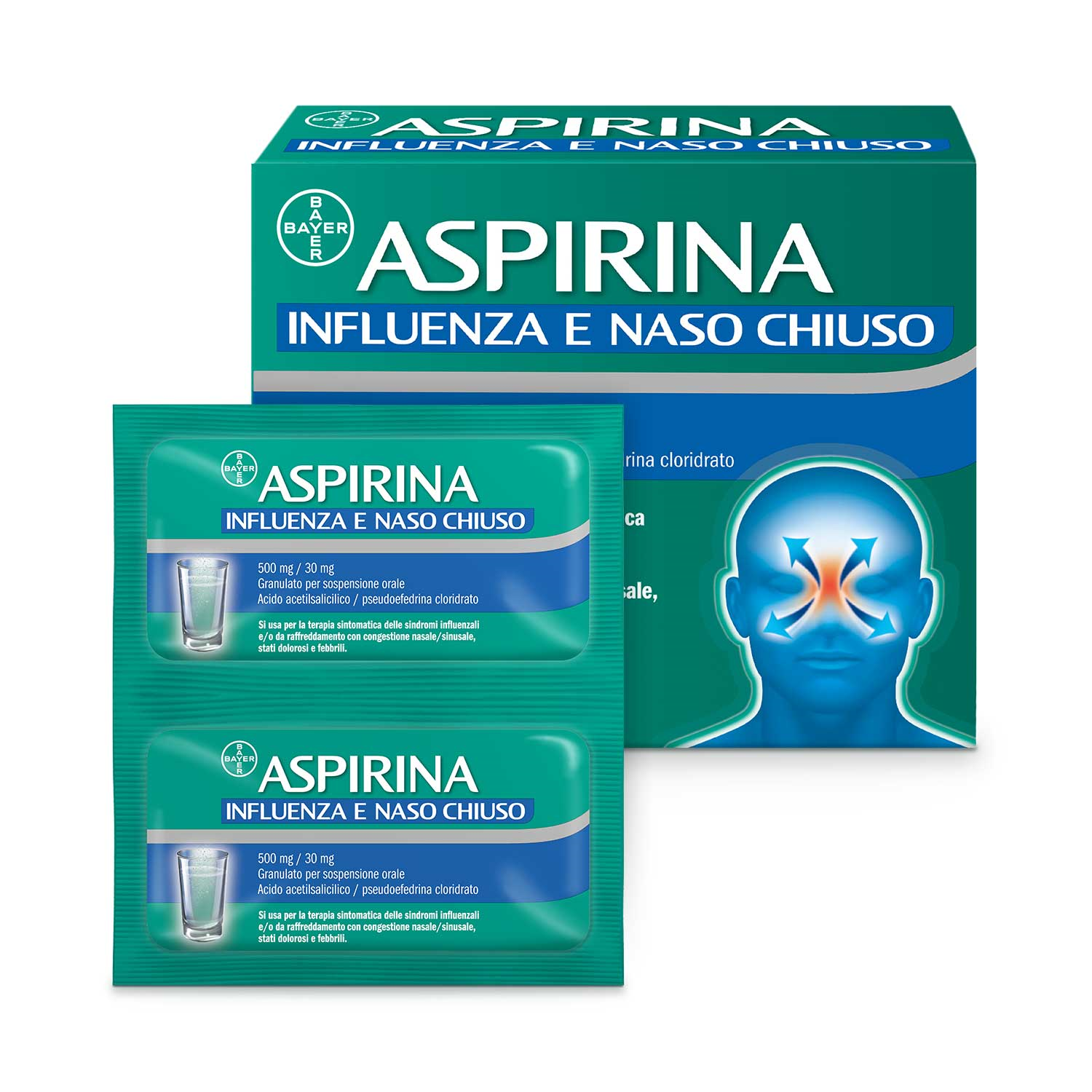 ASPIRINA INFLUENZA E NASO C*20 - farmacialombardia.it