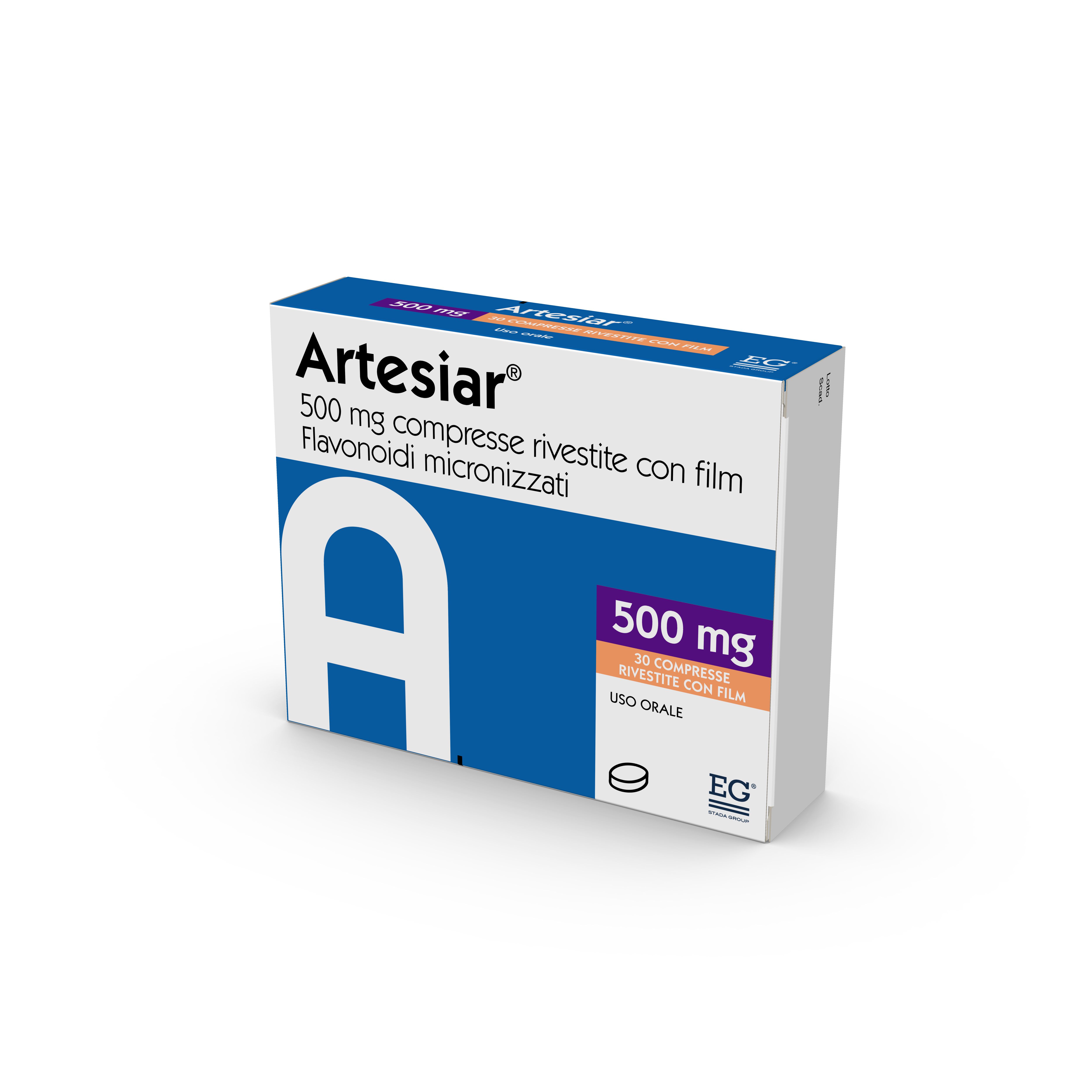 ARTESIAR*30CPR RIV 500MG - farmacialombardia.it