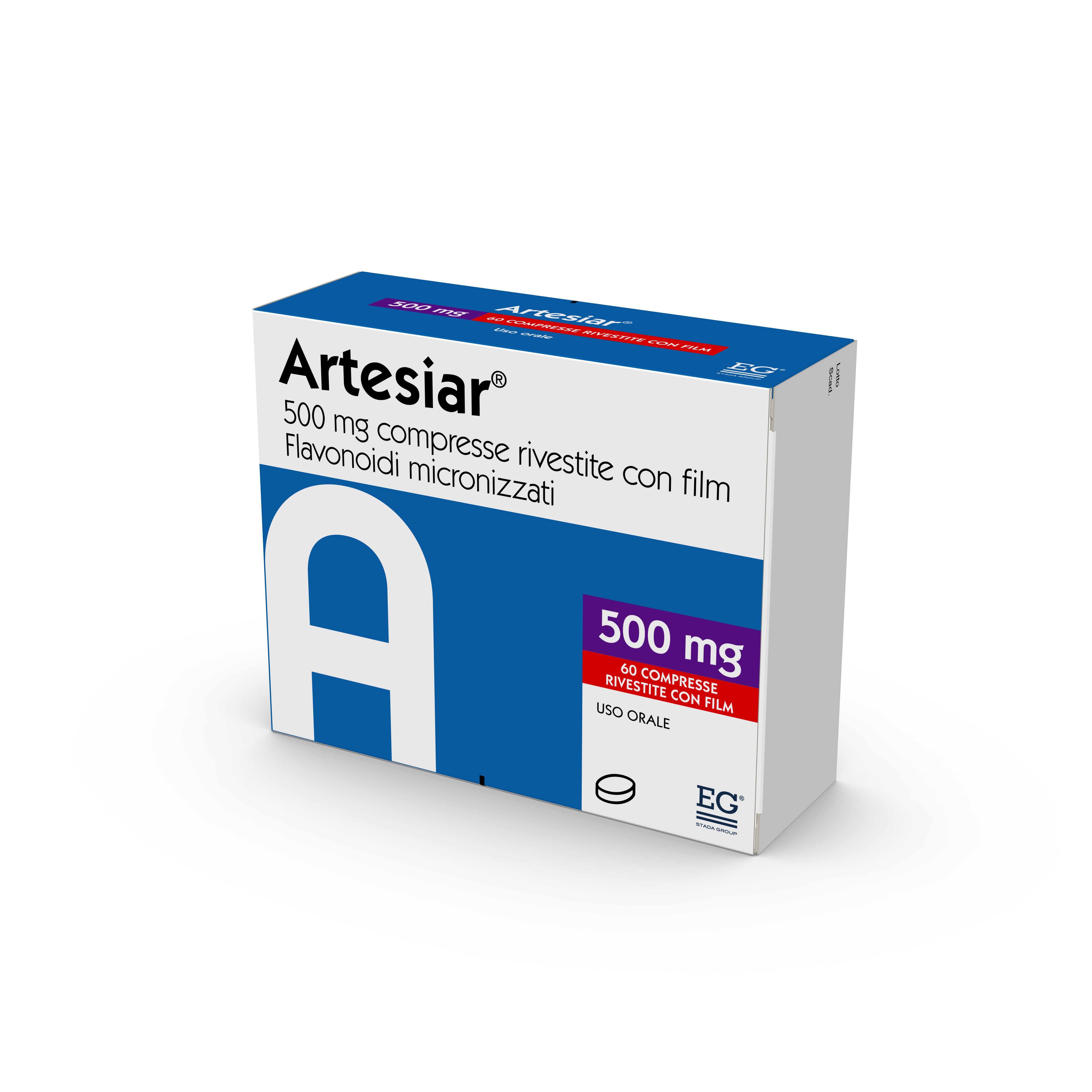 ARTESIAR*60CPR RIV 500MG - farmacialombardia.it