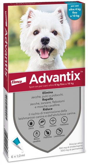 ADVANTIX SPOT ON*6PIP 4-10KG - farmacialombardia.it