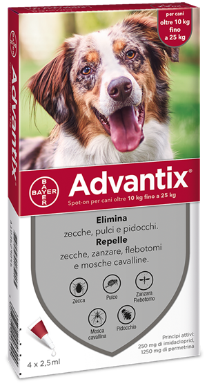 ADVANTIX SPOT ON*4PIP 10-25KG - farmacialombardia.it