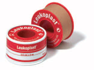 CEROTTO CHIRURGICO PER FISSAGGIO MEDICAZIONI IN ROCCHETTO LEUKOPLAST SUPPORTO VISCOSA COLOR PELLE MASSA ADESIVA CAUCCIU' OSSIDO DI ZINCO 2,5X500CM - farmacialombardia.it
