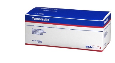 BENDA ELASTICA ORLATA TENSOLASTIC IPOALLERGENICA 8X500 CM - farmacialombardia.it