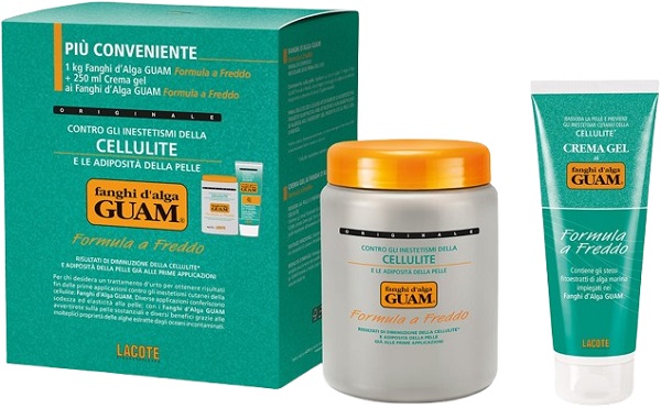 GUAM FANGHI D'ALGA CONFEZIONE CONVENIENZA FREDDA CON FANGHI D'ALGA GUAM 1 KG + CREMA GEL 250 ML FORMULA A FREDDO - farmacialombardia.it
