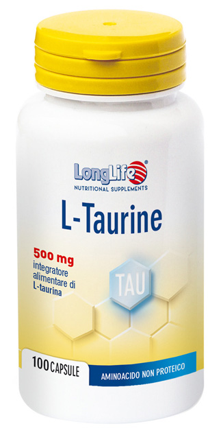 LONGLIFE L-TAURINE 500 MG 100 CAPSULE DI GELATINA DA 6,2 G - farmacialombardia.it