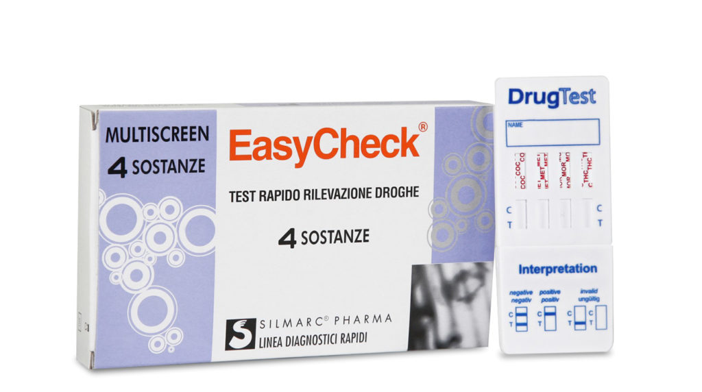 TEST RAPIDO SINGOLO O MULTIPLO PER RIVELAZIONE USO DI DROGHE STRIP EASYCHECK 4 SOSTANZE C - farmacialombardia.it