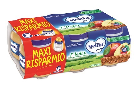 MELLIN OMOGENEIZZATO MELA 100 G 6 PEZZI - farmacialombardia.it