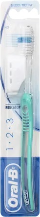 ORALB 123 INDICATOR SPAZZOLINO MANUALE SETOLE 40 MEDIE - farmacialombardia.it