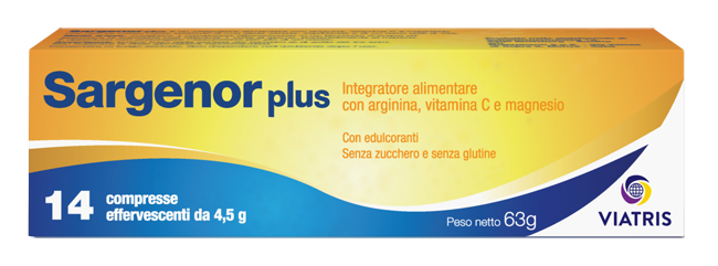 SARGENOR PLUS 14 COMPRESSE EFFERVESCENTI DA 4,5 G - farmacialombardia.it
