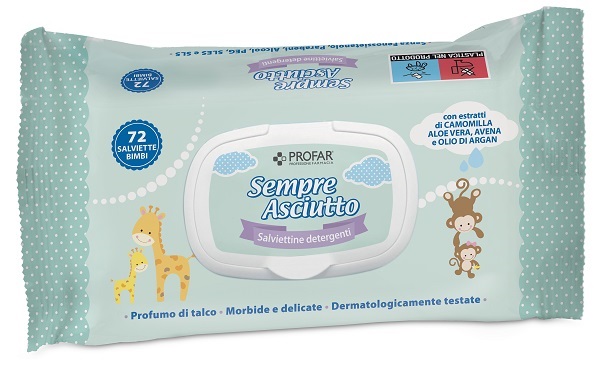SALVIETTINE UMIDIFICATE SEMPRE ASCIUTTO 72 PEZZI PROFAR - farmacialombardia.it