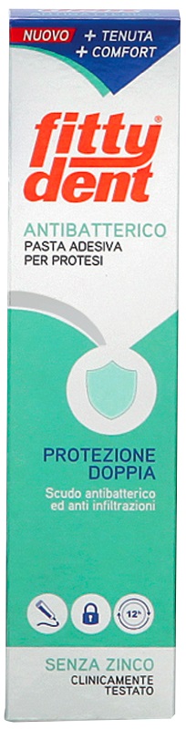 FITTYDENT ANTIBATTERICO PASTA ADESIVA DENTIERA NUOVA FORMULA40 G - farmacialombardia.it