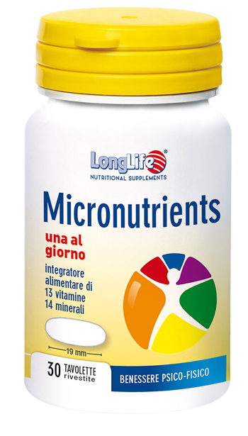 LONGLIFE MICRONUTRIENTS 30 TAVOLETTE RIVESTITE - farmacialombardia.it