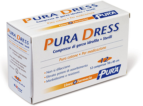 GARZA IDROFILA PURA DRESS 18X40CM 12 PEZZI - farmacialombardia.it