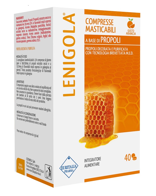LENIGOLA COMPRESSE MASTICABILI ARANCIA 40 COMPRESSE - farmacialombardia.it