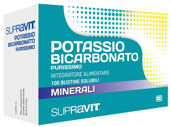SUPRAVIT POTASSIO BICARBONATO PURISSIMO 100 BUSTINE - farmacialombardia.it