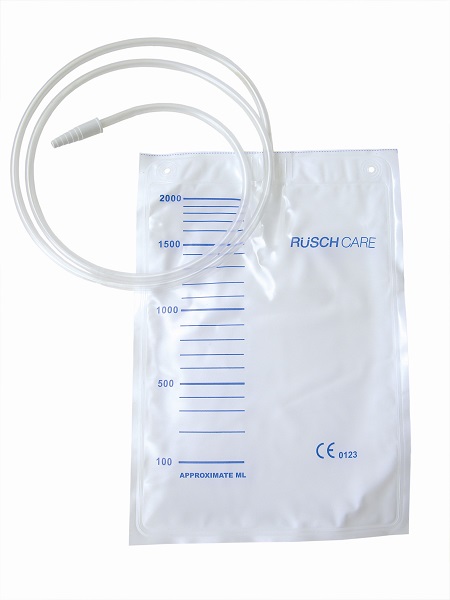 SACCA DI DRENAGGIO LETTO PER INCONTINENZA 2000ML IN PVC CON TUBO DI RACCORDO 90CM DIAMETRO 5X7MM MONOUSO 30 PEZZI - farmacialombardia.it