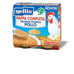 MELLIN PAPPA COMPLETA POLLO 250 G 2 PEZZI - farmacialombardia.it