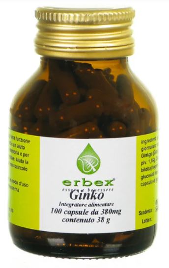 GINKGO BILOBA 100 CAPSULE 380 MG - farmacialombardia.it