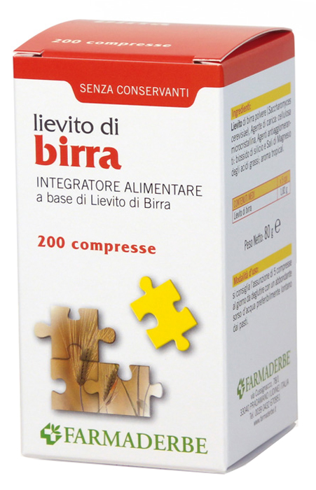 LIEVITO DI BIRRA 200 COMPRESSE - farmacialombardia.it