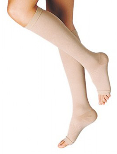 GAMBALETTO TERAPEUTICO DUALSAN A COMPRESSIONE DECRESCENTE KKL1 PUNTA APERTA BEIGE UNISEX 3 1 PAIO - farmacialombardia.it
