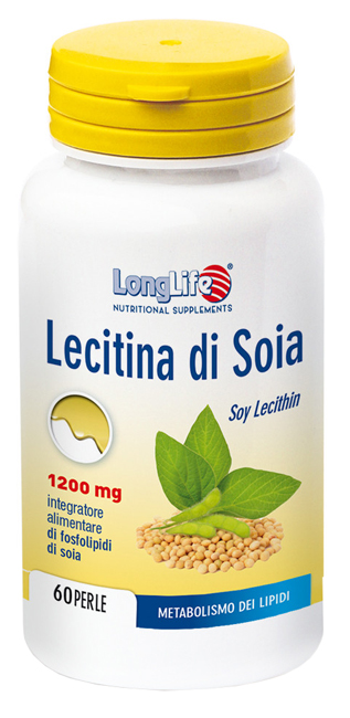LONGLIFE LECITINA SOIA 60 PERLE DI GELATINA DA 1,7 G - farmacialombardia.it