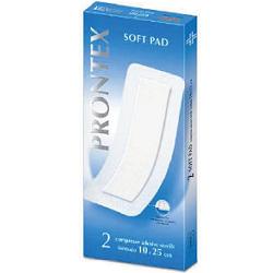 GARZA COMPRESSA PRONTEX SOFT PAD 10X25 CM 2 PEZZI - farmacialombardia.it