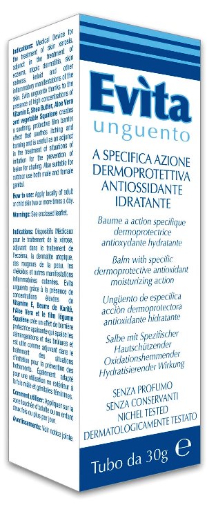 EVITA UNGUENTO A SPECIFICA AZIONE DERMOPROTETTIVA ANTIOSSIDANTE IDRATANTE 30 ML - farmacialombardia.it