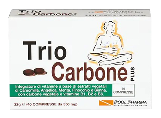 TRIOCARBONE PLUS 40 COMPRESSE - farmacialombardia.it