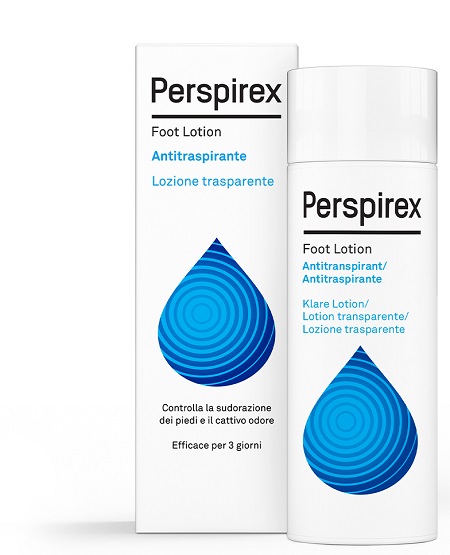 PERSPIREX FOOT LOTION ANTITRASPIRANTE LOZIONE TRASPARENTE SUDORAZIONE E CATTIVO ODORE PIEDI 100 ML - farmacialombardia.it