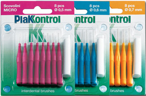 PLAKKONTROL SCOVOLINO CON MANICO MIDI 0,7 8 PEZZI - farmacialombardia.it