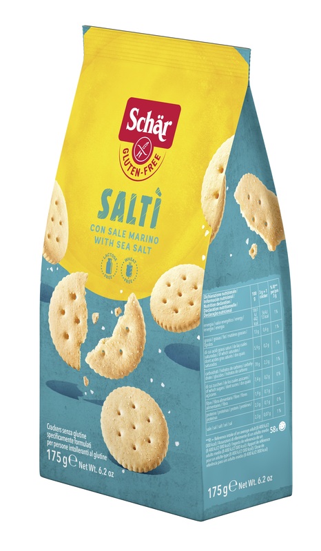 SCHAR SALTI' CRACKER CON SALE MARINO SENZA LATTOSIO 175 G - farmacialombardia.it